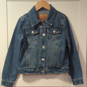 Girl's Levi Trucker Jean Jacket - Medium Wash - Small